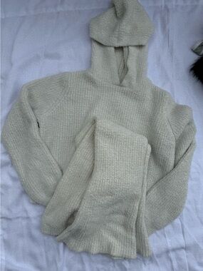 art class Cream Cozy Knit Hoodie and Pants Set